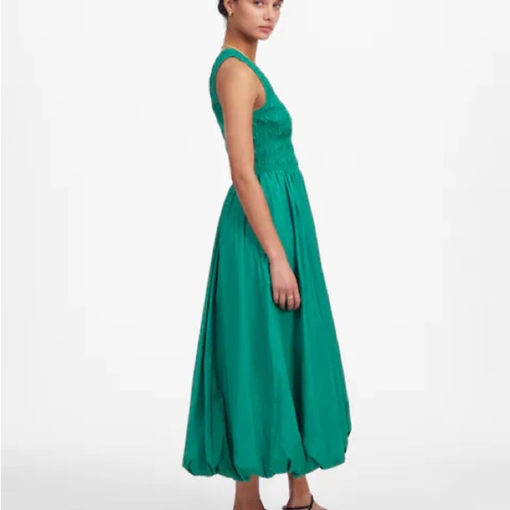 Madewell Green Bubble Mini Dress - Picture 2 of 2
